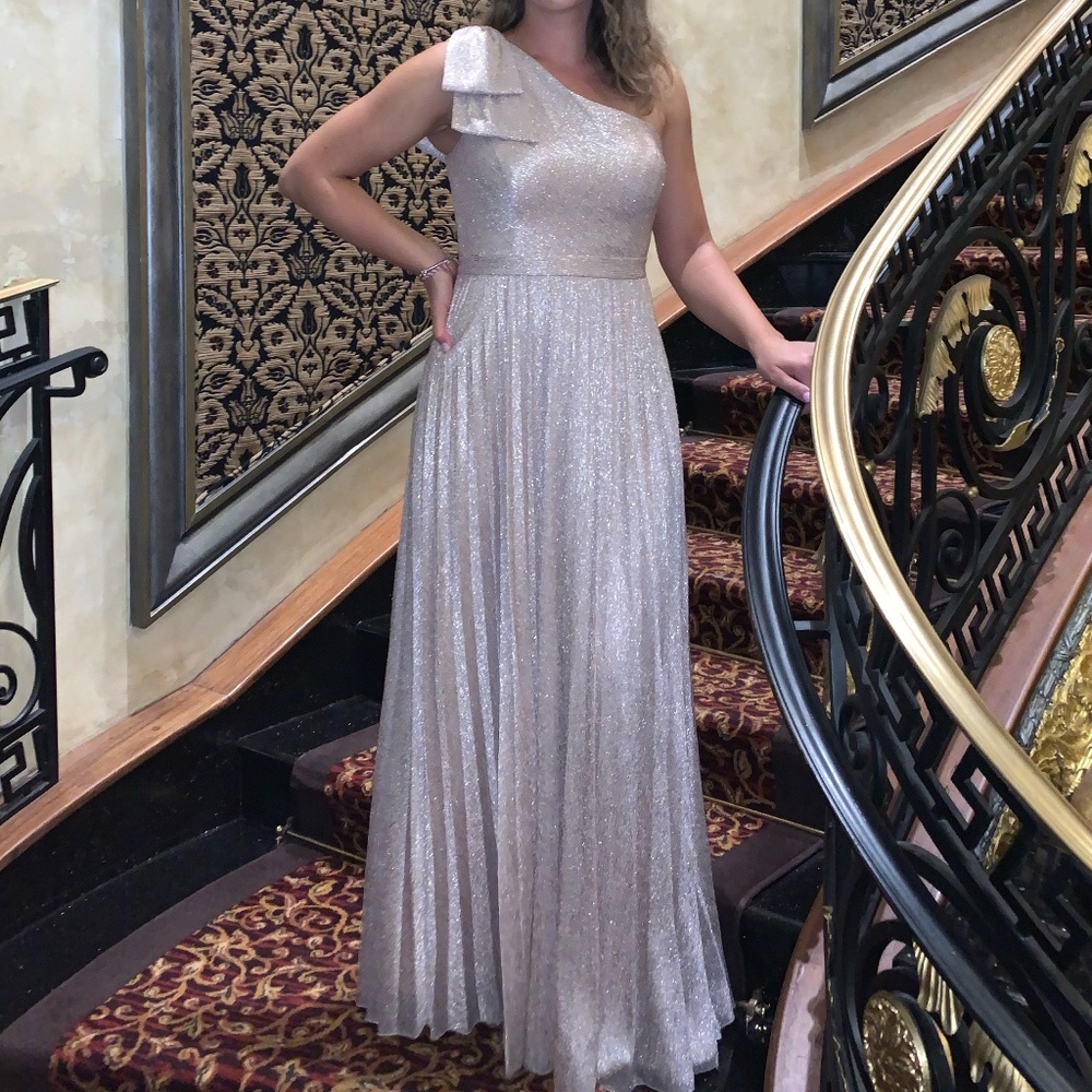 XSCAPE Maxi One Shoulder Dress